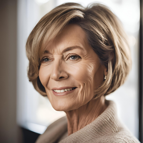 Chin-Length Bob with Layers