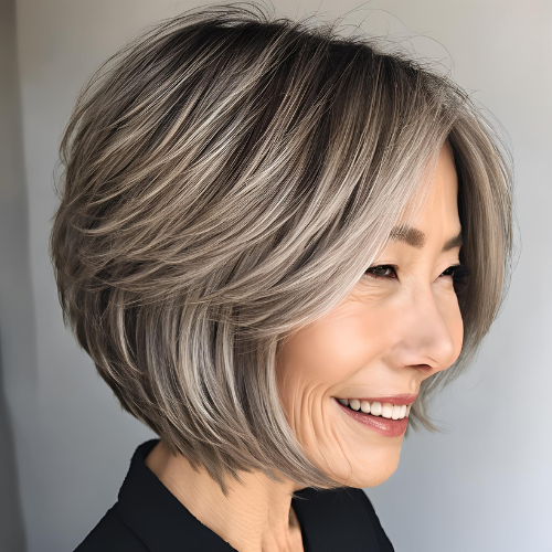 Textured Bob with Layers