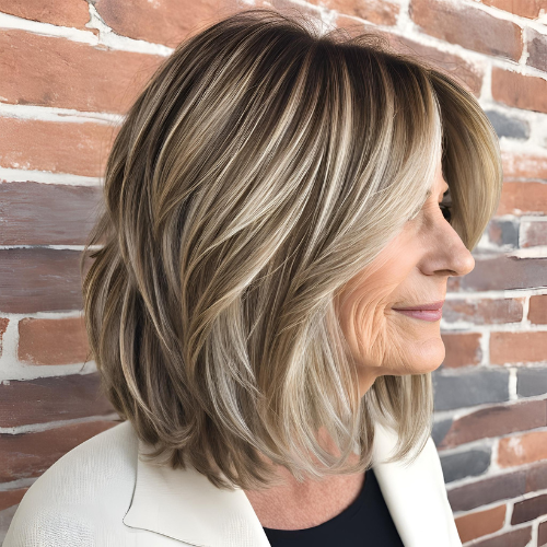 Textured Lob with Subtle Highlights