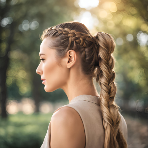 Double French Braid Ponytail Tutorial