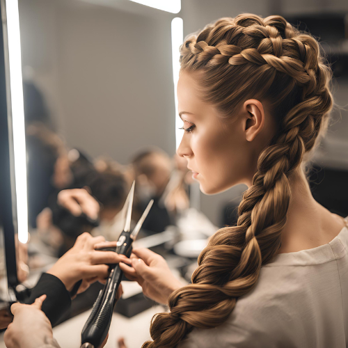 Double Dutch Braid Updo Tutorial