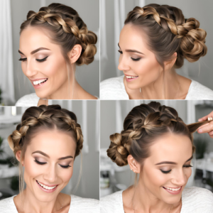 Double Dutch Braid Updo Tutorial