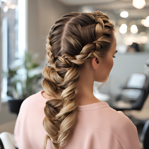 Double French Braid Ponytail Tutorial