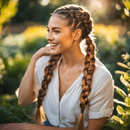 Double French Braid Ponytail Tutorial