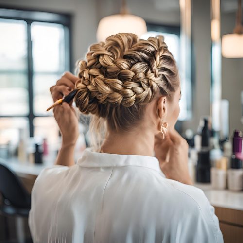 Double Dutch Braid Updo Tutorial