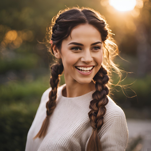 French Braid Pigtails