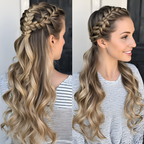 Double French Braid Ponytail Tutorial