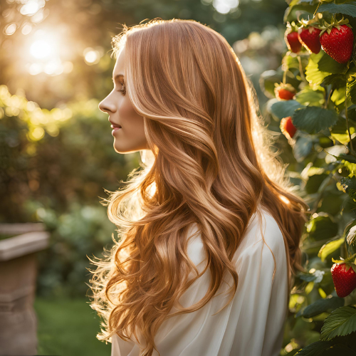 Light Chestnut with Strawberry Blonde Highlights