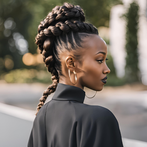 Double Dutch Braid Updo Tutorial