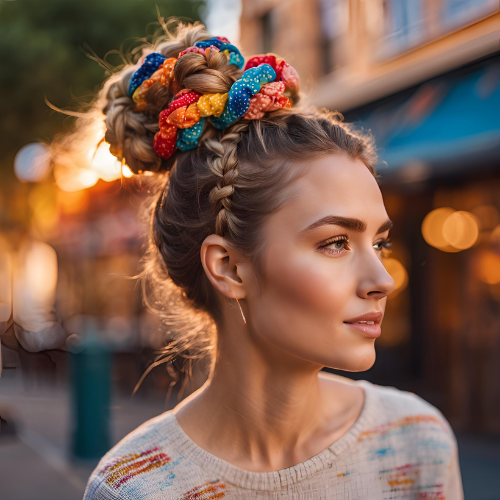 Double Dutch Braid Updo Tutorial