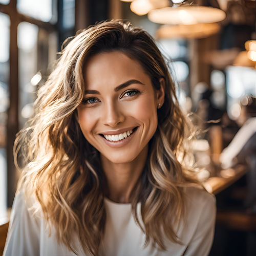 Rich Espresso with Sun-Kissed Blonde Highlights